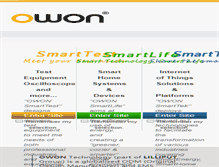 Tablet Screenshot of owon.com
