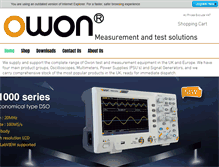 Tablet Screenshot of owon.co.uk